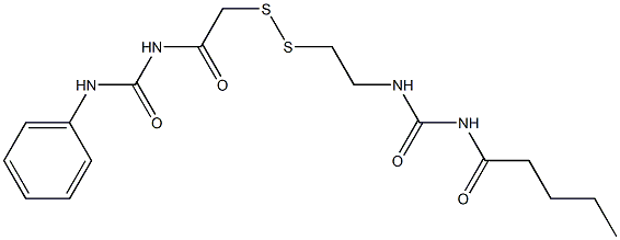 1-Pentanoyl-3-[2-[[(3-phenylureido)carbonylmethyl]dithio]ethyl]urea