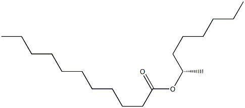 (+)-Undecanoic acid (S)-1-methylheptyl ester Structure