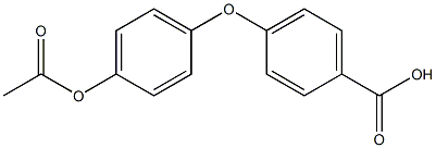 4-(4-Acetoxyphenoxy)benzoic acid Struktur