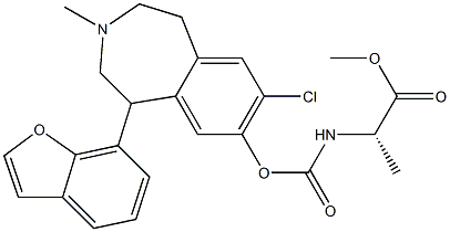 [(S)-1-(Methoxycarbonyl)ethyl]carbamic acid [[7-chloro-3-methyl-1-(benzofuran-7-yl)-2,3,4,5-tetrahydro-1H-3-benzazepin]-8-yl] ester