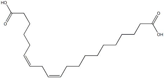 (11Z,14Z)-11,14-Icosadienedioic acid Structure
