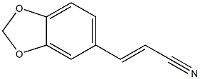 (E)-3,4-(Methylenedioxy)benzenepropenenitrile Struktur