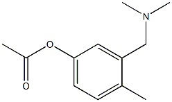 Acetic acid 3-dimethylaminomethyl-4-methylphenyl ester Struktur