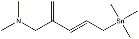 [(2E)-4-(Dimethylaminomethyl)-2,4-pentadienyl]trimethylstannane Struktur