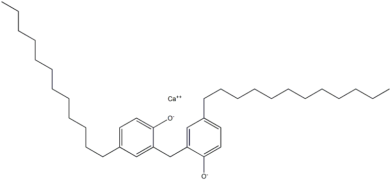 Calcium 2,2'-methylenebis(4-dodecylphenoxide) Structure