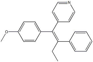 (Z)-1-(4-Methoxyphenyl)-2-phenyl-1-(4-pyridinyl)-1-butene