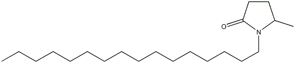 1-Hexadecyl-5-methyl-2-pyrrolidone 结构式