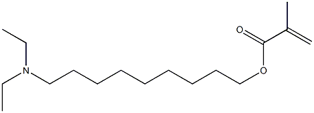 メタクリル酸9-(ジエチルアミノ)ノニル 化学構造式