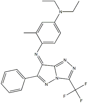 (7Z)-7-[[2-Methyl-4-(diethylamino)phenyl]imino]-6-phenyl-3-(trifluoromethyl)-7H-pyrazolo[5,1-c]-1,2,4-triazole