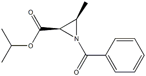 (2R,3R)-1-Benzoyl-3-methylaziridine-2-carboxylic acid isopropyl ester Structure