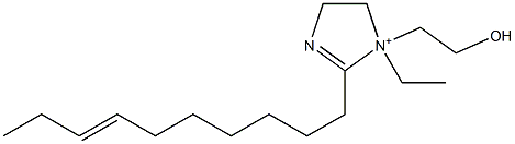 2-(7-Decenyl)-1-ethyl-1-(2-hydroxyethyl)-2-imidazoline-1-ium Structure