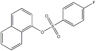 4-フルオロベンゼンスルホン酸1-ナフタレニル 化学構造式