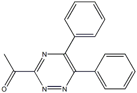 3-Acetyl-5,6-diphenyl-1,2,4-triazine Structure