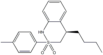 (4R)-3,4-Dihydro-2-(4-methylphenyl)-4-butyl-2H-2,1-benzothiazine 2,2-dioxide