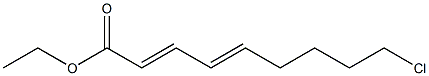 (2E,4E)-9-Chloro-2,4-nonadienoic acid ethyl ester Struktur