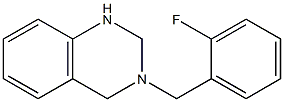 3-(2-フルオロベンジル)-1,2,3,4-テトラヒドロキナゾリン 化学構造式