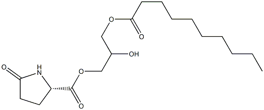 1-[(L-Pyroglutamoyl)oxy]-2,3-propanediol 3-decanoate Structure
