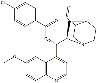 (8R,9S)-6'-Methoxycinchonan-9-ol (4-chlorobenzoate) Struktur