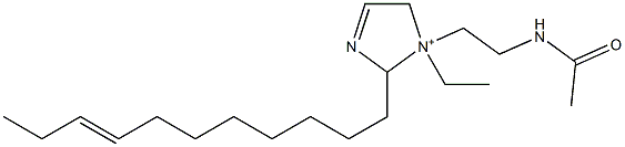 1-[2-(Acetylamino)ethyl]-1-ethyl-2-(8-undecenyl)-3-imidazoline-1-ium Structure