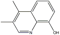 3,4-ジメチル-8-ヒドロキシキノリン 化学構造式