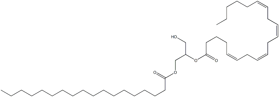 L-Glycerol 1-stearate 2-arachidonate Structure