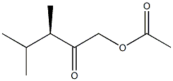 [R,(-)]-1-Acetyloxy-3,4-dimethyl-2-pentanone Struktur