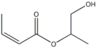 (Z)-2-Butenoic acid 2-hydroxy-1-methylethyl ester Structure