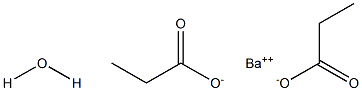 Barium propionate hydrate Struktur