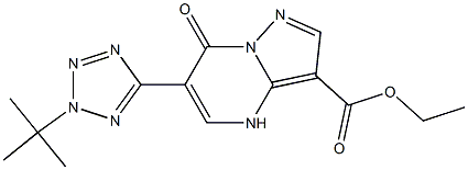 6-(2-tert-Butyl-2H-tetrazol-5-yl)-4,7-dihydro-7-oxopyrazolo[1,5-a]pyrimidine-3-carboxylic acid ethyl ester|