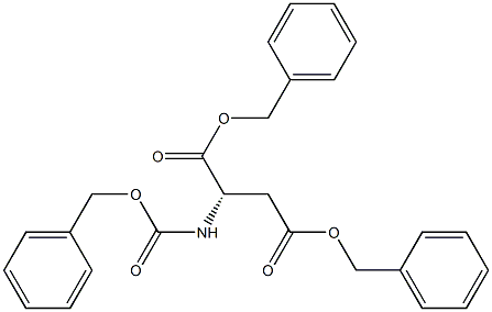 (2S)-2-[[(Benzyloxy)carbonyl]amino]-3-[(benzyloxy)carbonyl]propanoic acid benzyl ester Struktur