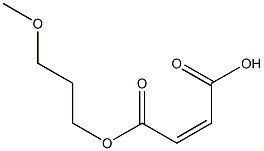 Maleic acid hydrogen 1-(3-methoxypropyl) ester Struktur