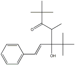 5-tert-ブチル-5-ヒドロキシ-2,2,4-トリメチル-7-フェニル-6-ヘプテン-3-オン 化学構造式