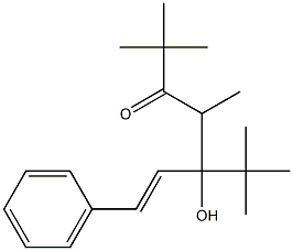 5-tert-Butyl-5-hydroxy-2,2,4-trimethyl-7-phenyl-6-hepten-3-one Structure