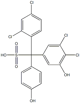 (2,4-Dichlorophenyl)(3,4-dichloro-5-hydroxyphenyl)(4-hydroxyphenyl)methanesulfonic acid