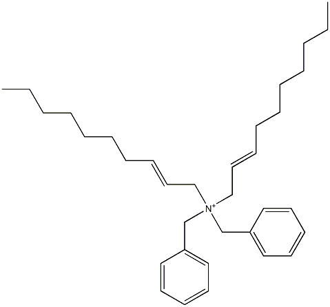 Di(2-decenyl)dibenzylaminium,,结构式