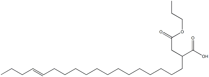 2-(14-Octadecenyl)succinic acid 1-hydrogen 4-propyl ester Struktur