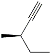 [R,(-)]-3-Methyl-1-pentyne Structure