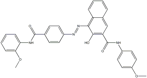 4-[[4-[[(2-Methoxyphenyl)amino]carbonyl]phenyl]azo]-3-hydroxy-N-(4-methoxyphenyl)-2-naphthalenecarboxamide
