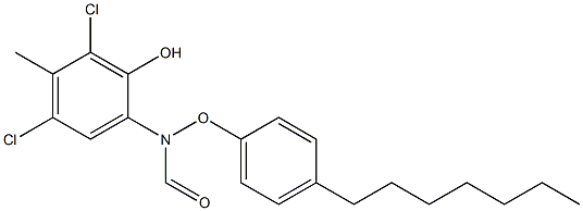 2-(4-Heptylphenoxyformylamino)-4,6-dichloro-5-methylphenol