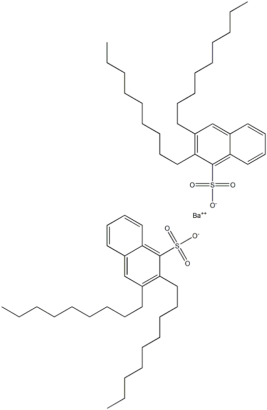 Bis(2,3-dinonyl-1-naphthalenesulfonic acid)barium salt Structure