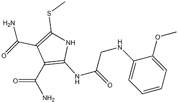 2-[[[(o-Methoxyphenyl)amino]acetyl]amino]-5-[methylthio]-1H-pyrrole-3,4-dicarboxamide