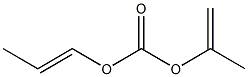 Carbonic acid 1-propenyl 1-methylethenyl ester Structure