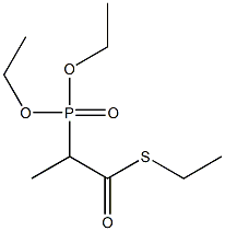 2-(Diethoxyphosphinyl)thiopropionic acid S-ethyl ester Structure