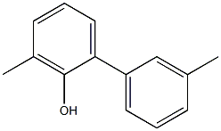 6-メチル-2-(3-メチルフェニル)フェノール 化学構造式