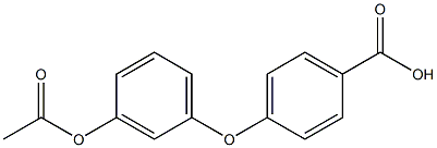 4-(3-Acetoxyphenoxy)benzoic acid Structure