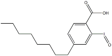 4-オクチル-2-ヨードソ安息香酸 化学構造式