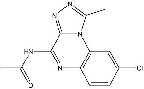 4-Acetylamino-8-chloro-1-methyl[1,2,4]triazolo[4,3-a]quinoxaline 结构式
