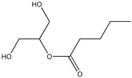 ペンタン酸2,3-ジヒドロキシプロピル 化学構造式