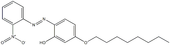 2-(o-Nitrophenylazo)-5-(octyloxy)phenol Struktur