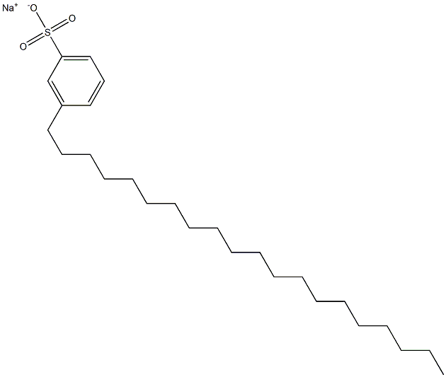 3-Icosylbenzenesulfonic acid sodium salt Struktur